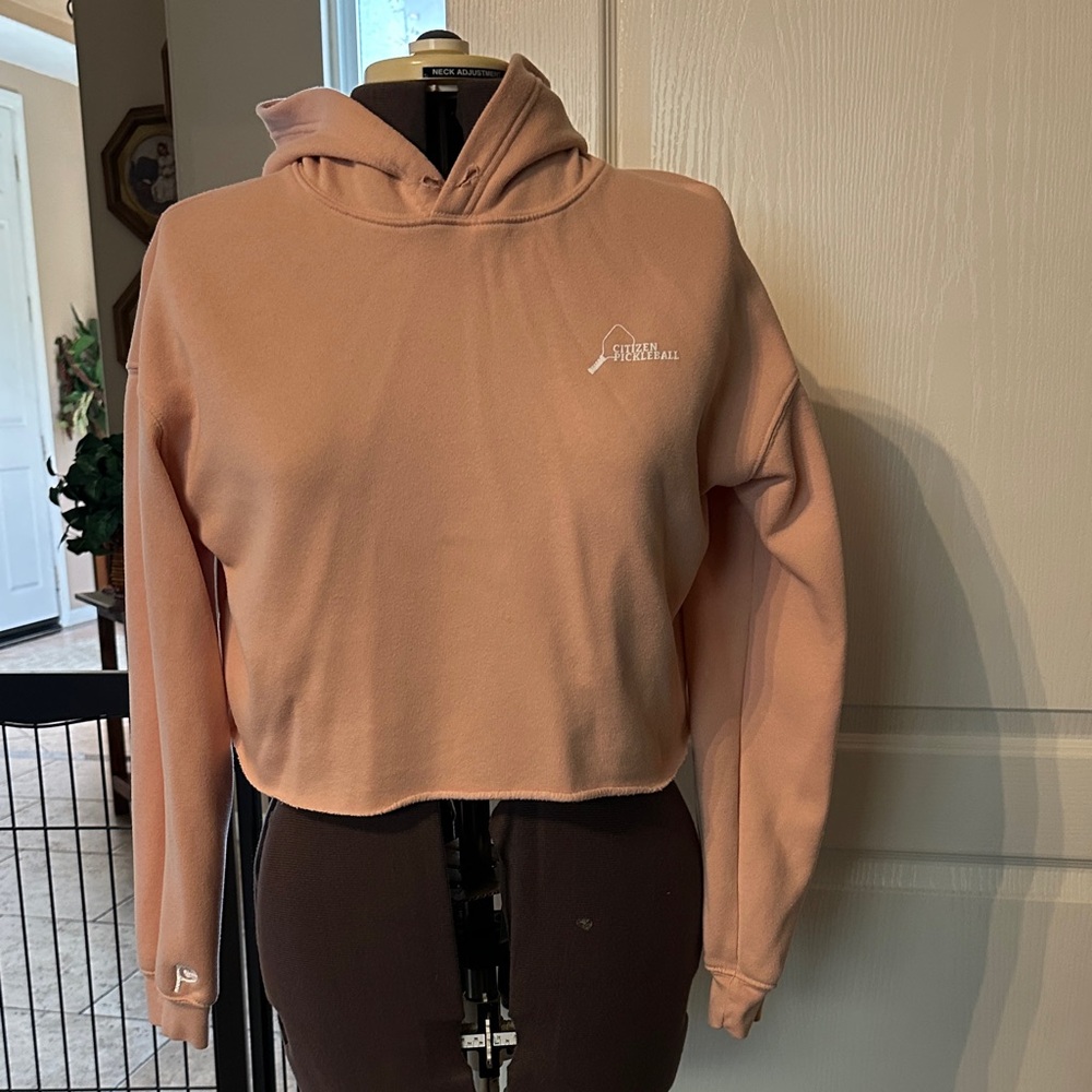 Citizen Soft Coral Cropped Hoodie
